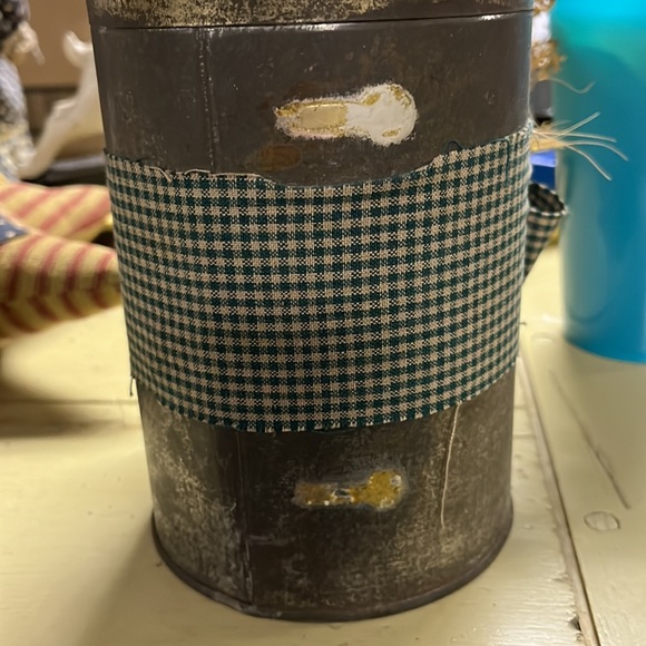 Antique primitive bokar coffee supreme decorative can - Picture 3 of 4